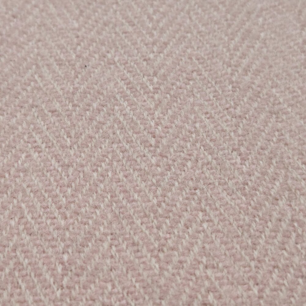 NWOT McNutt Cashmere Pink Herringbone Scarf Ireland - Picture 6 of 9